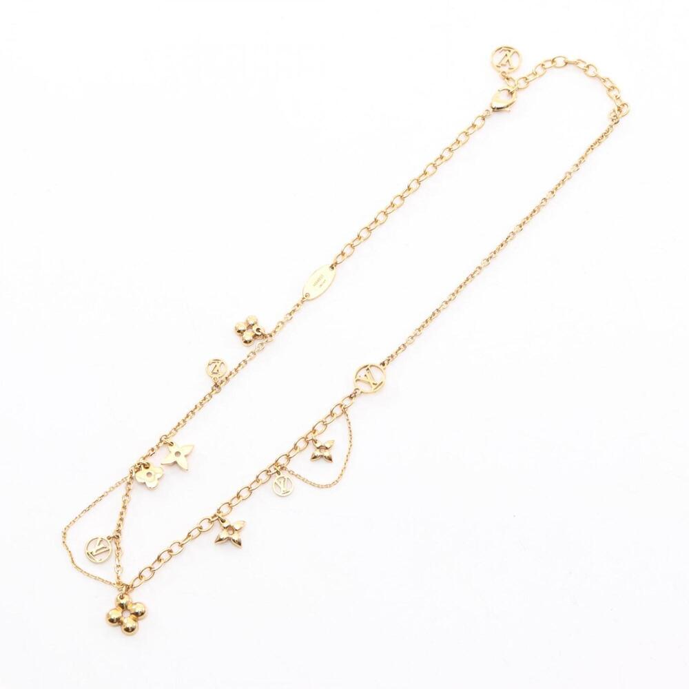 Louis Vuitton Collier Blooming Necklace, Gold Plated (GP), Women's, Tone - Picture 3 of 8